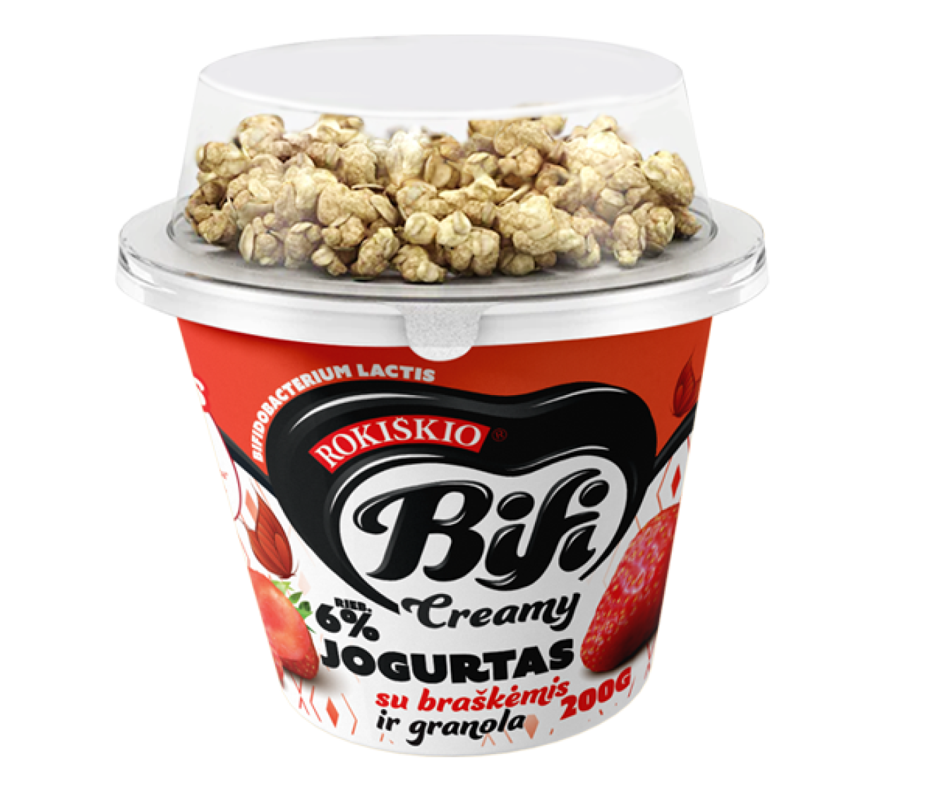 Bifi creamy jogurtas su mangais, pasiflora ir granola